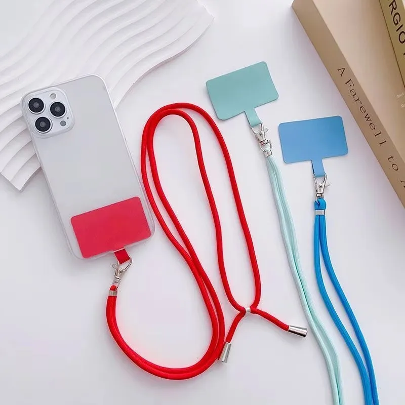 1/2 قطعة حزام الرقبة قابل للتعديل لملحقات الهاتف المحمول. حزام الرقبة العالمي لملحقات الهاتف المحمول