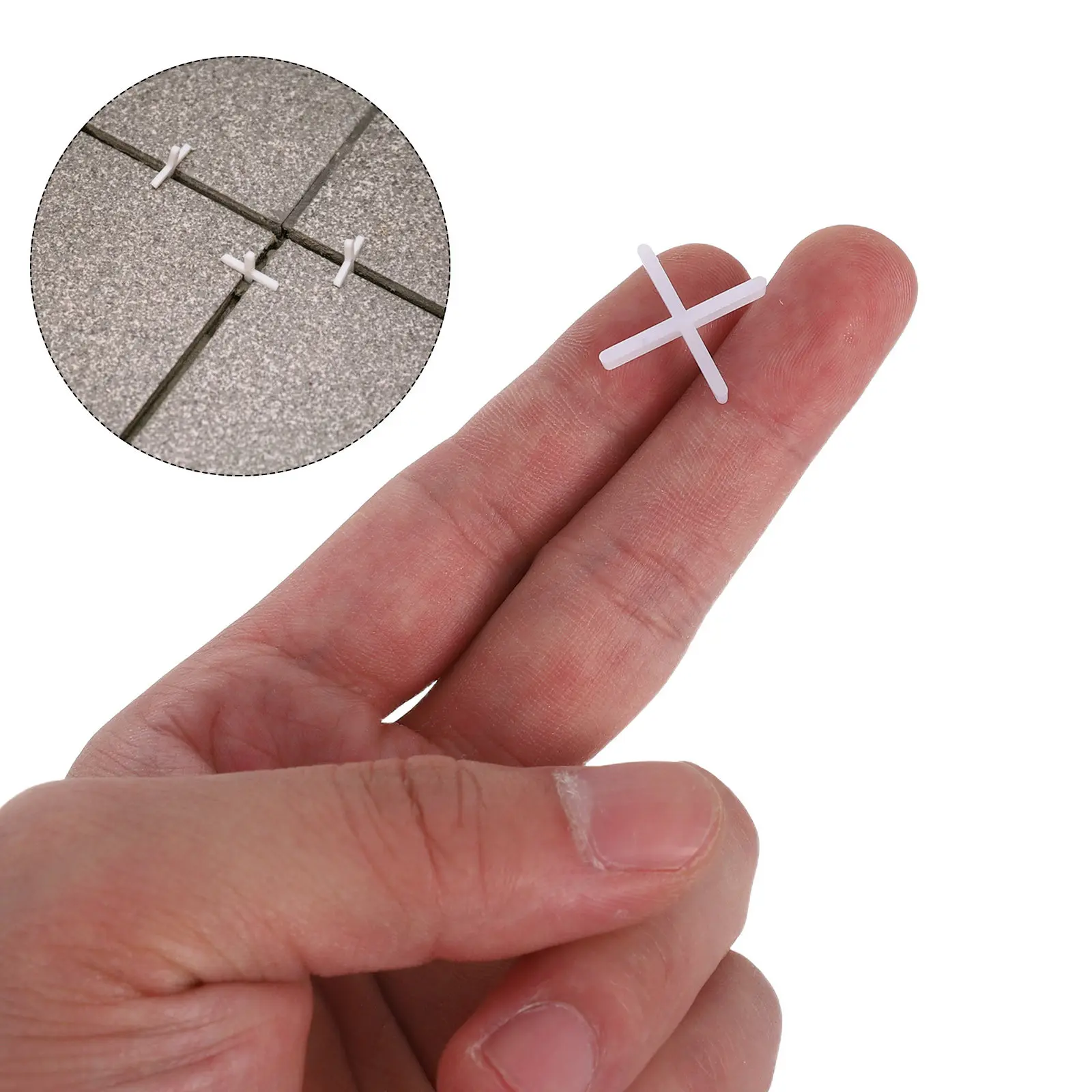 500Pcs Tile Spacers Precise Alignment Plastic Cross Leveling Clips for Wall and Floor Tile Positioning Leveler System Kits