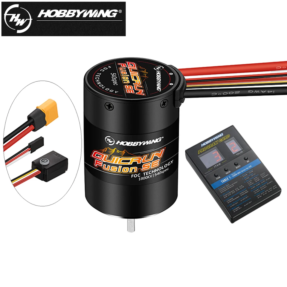 Hobbywing QuicRun Fusion SE 1200KV/1800KV 2-3S Waterproof Sensored