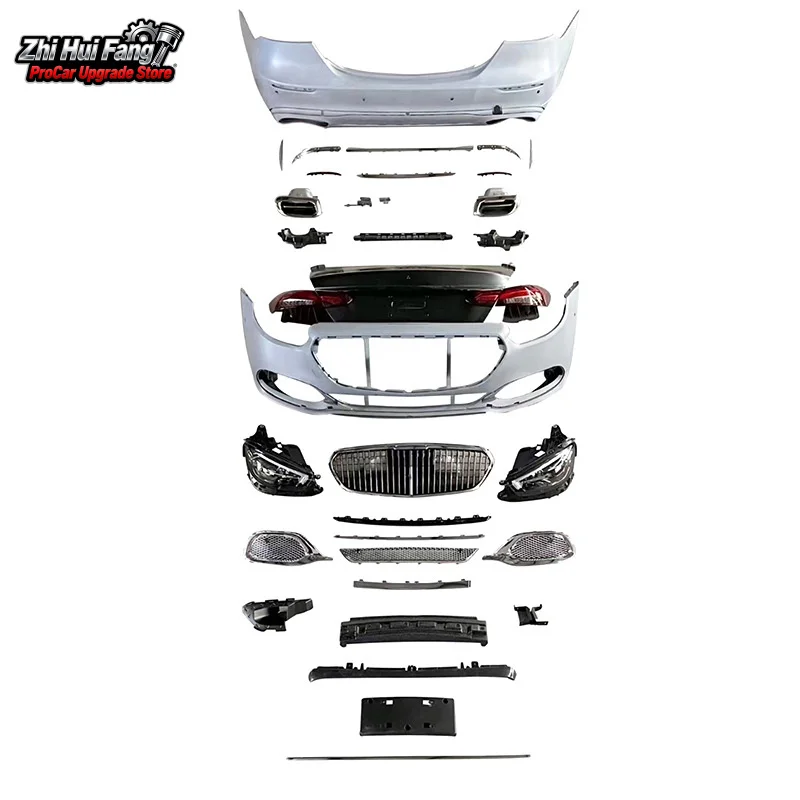 

Подходит для Mercedes-Benz E-Class W213 Old to New Maybach, передний бампер в сборе, фара, задний бампер, полный комплект кузова