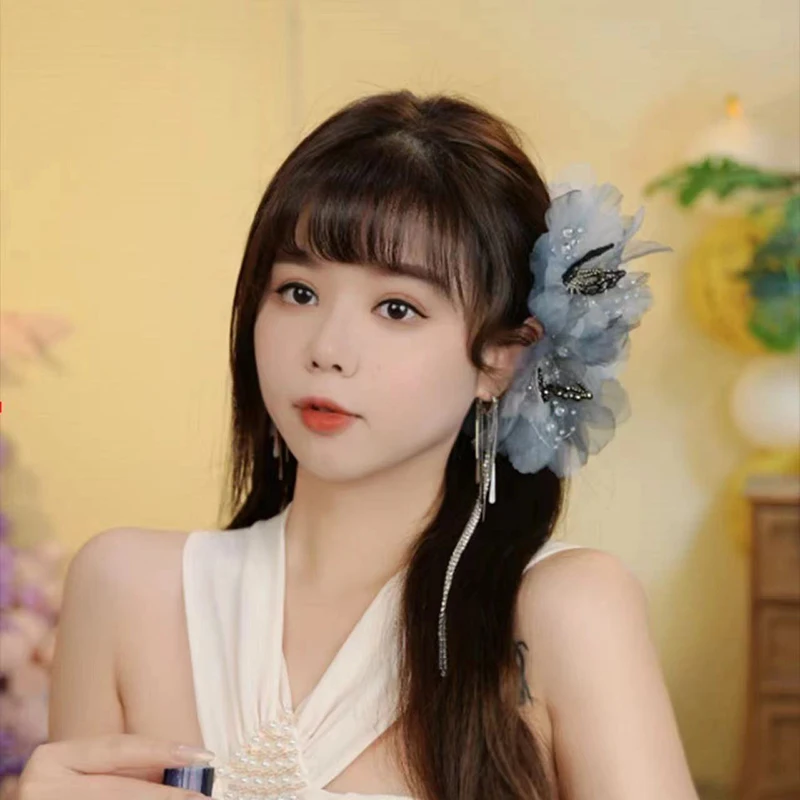 

Fashion Mesh Butterfly Tassel Hair Clip Elegant Hair Claw For Women Girls Large Shark Clip Exquisite Hair Accessories Gifts