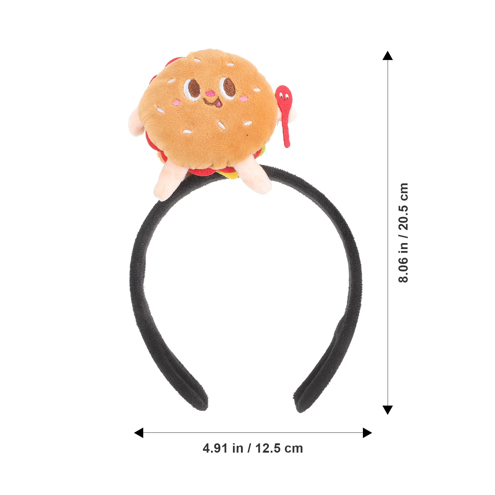 Accesorios de moda para el cabello para niñas, diademas, trajes de Festival para adultos, tela para mujeres, hamburguesa a granel, divertido