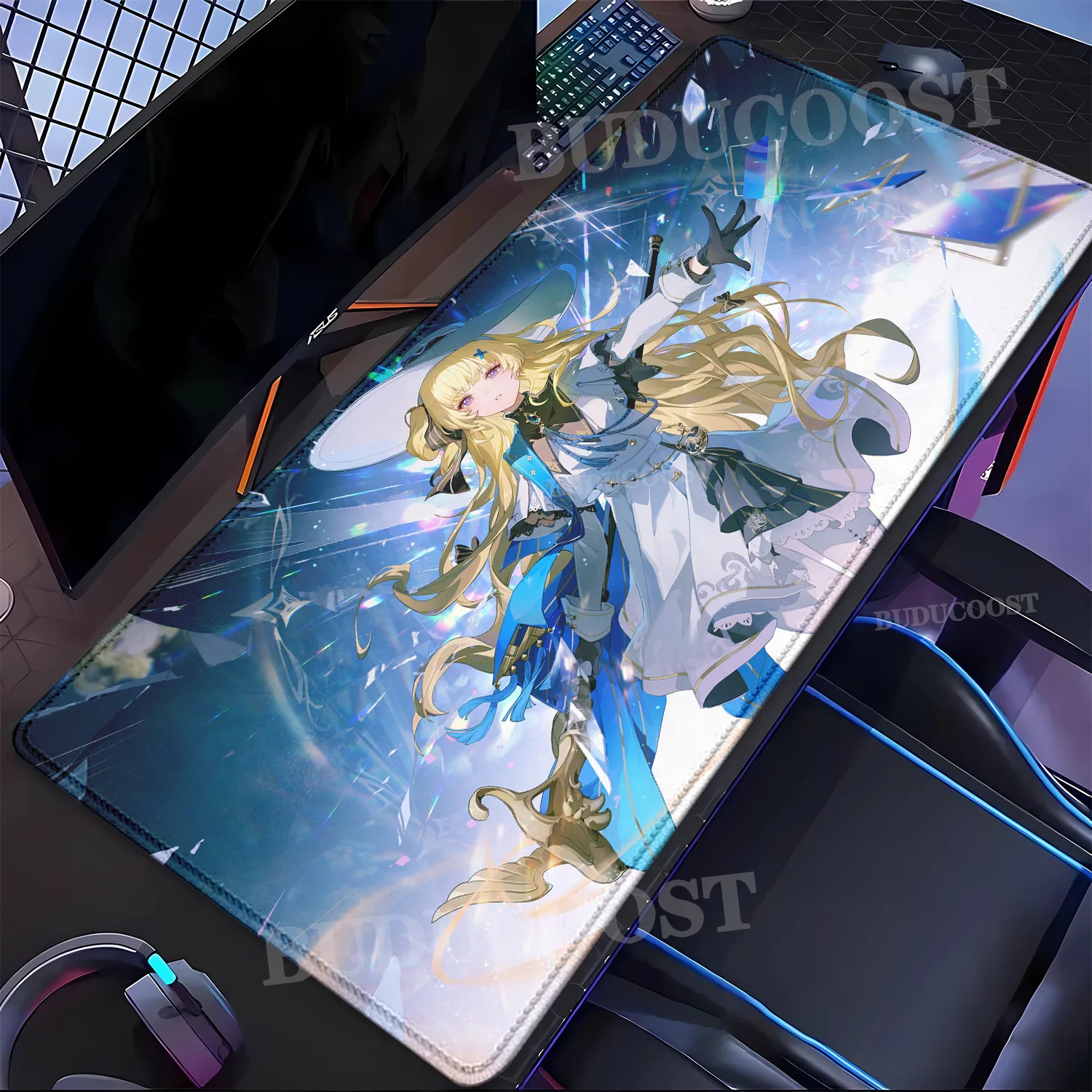 Mouse pad Galbrena Phoebe Montelli Chisa Iuno Wuthering Waves Large HD printing keyboard Desk Mat office Anime girl XXL Mousepad