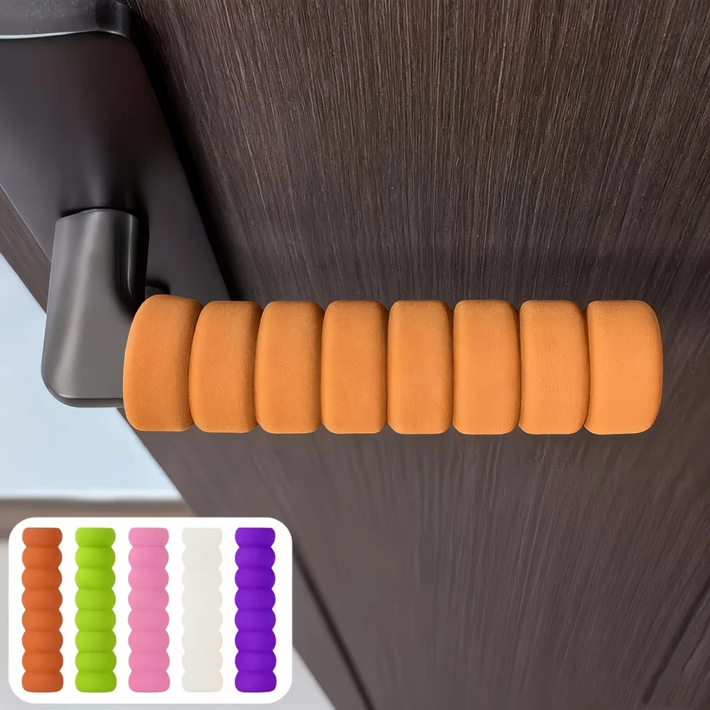 4PCS Door Knob Covers Foam Elastic Room Door Handle Protector Home Accessory Static-free Protective Home Improvement