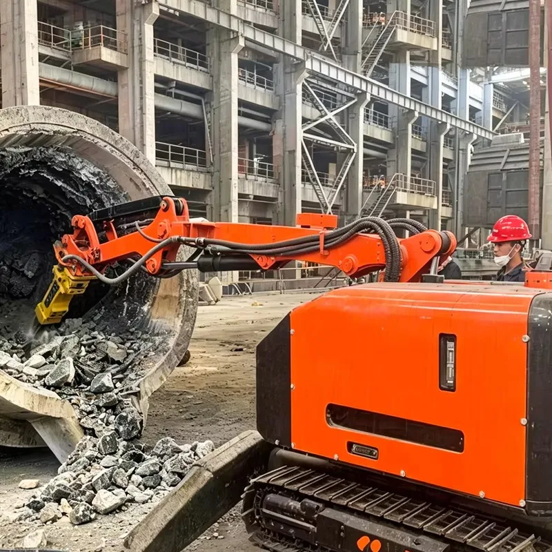 Compact Demolition Robot Remote Control Hydraulic Breaker for Concrete Wall Building and Industrial Demolition
