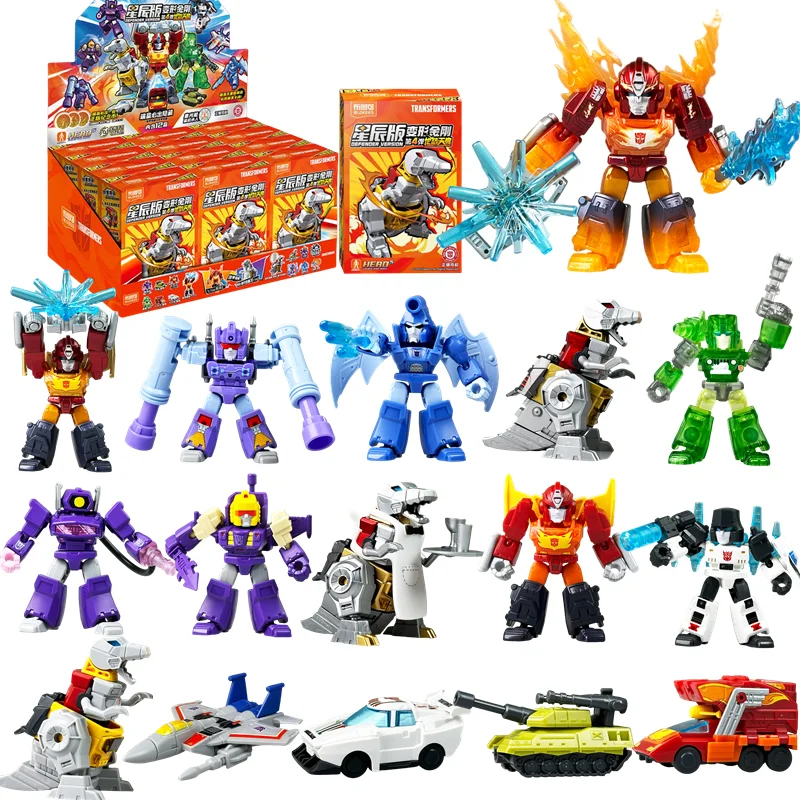 Blokees Transformers Version Galaxie Defender Blocs de Construction Optimus Shockwave Megatron Figurines Robot Jouets Boîte Mystère Cadeaux