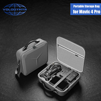 VOLODYMYR Carrying Case Travel Shoulder Bag for DJI Mavic 4 PRO Fly More Combo Storage Box PU Portable Handbag for DJI RC PRO 2