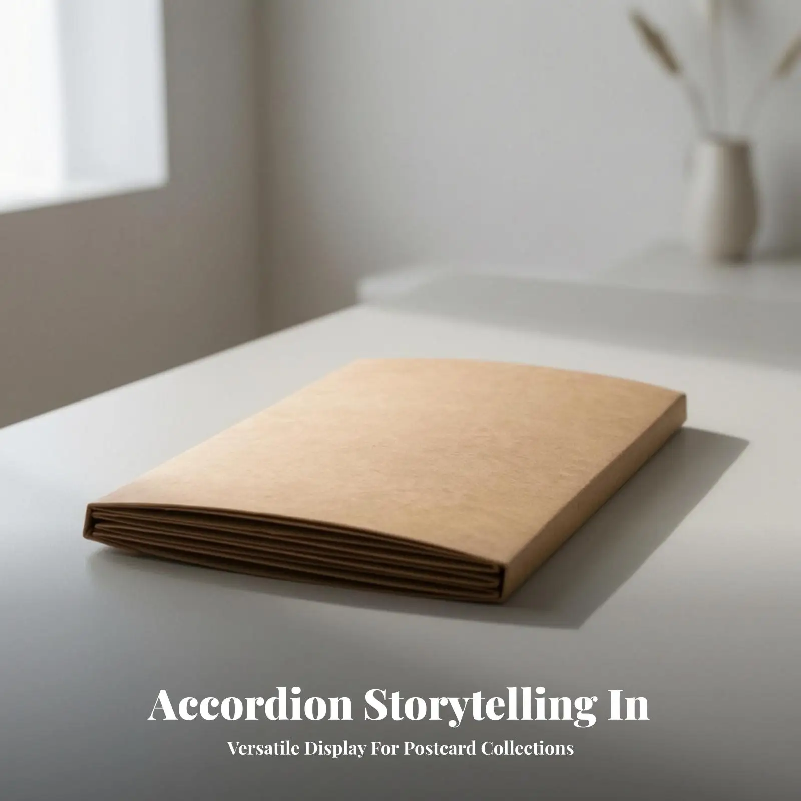 Photocard Album 10x15 Kraft Paper Accordion Fold for Customizable Photo Storage