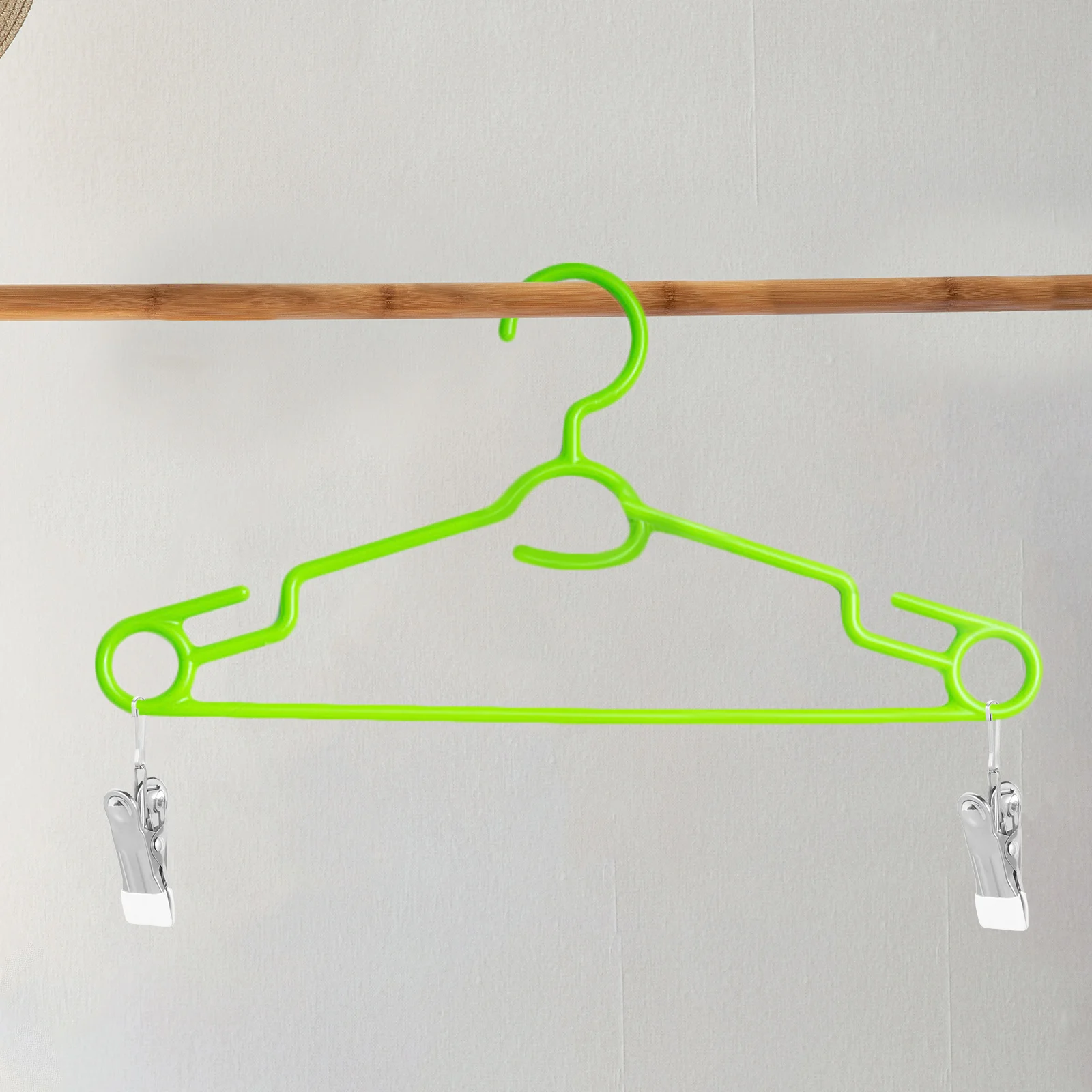 

20 Pcs Stainless Steel Clothespins Clothesline Clips for Hanging Bed Sheet Drying Pvc Hooks