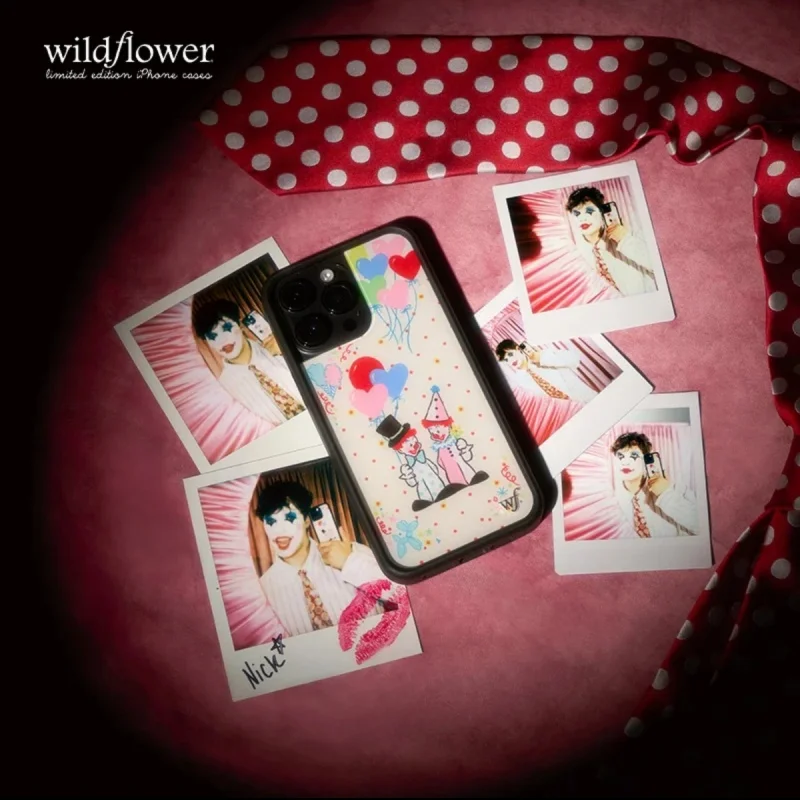 حافظة هاتف Wildflower Clown Sturniolo Nicks لهاتف iPhone 16 15 14 13 12 17 Pro Max Plus Air 17promax غطاء حفلة السيرك المهرج WF