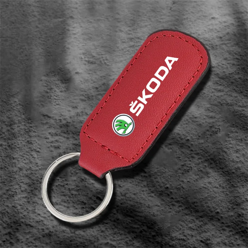 Auto sleutelhanger metalen gesp sleutelringen gesp voor Skoda Octavia Fabia Rapid Superb Kodiaq Scala Karoq Citigo Kamiq Enyaq Mk3 A6 A7 - afbeelding 1