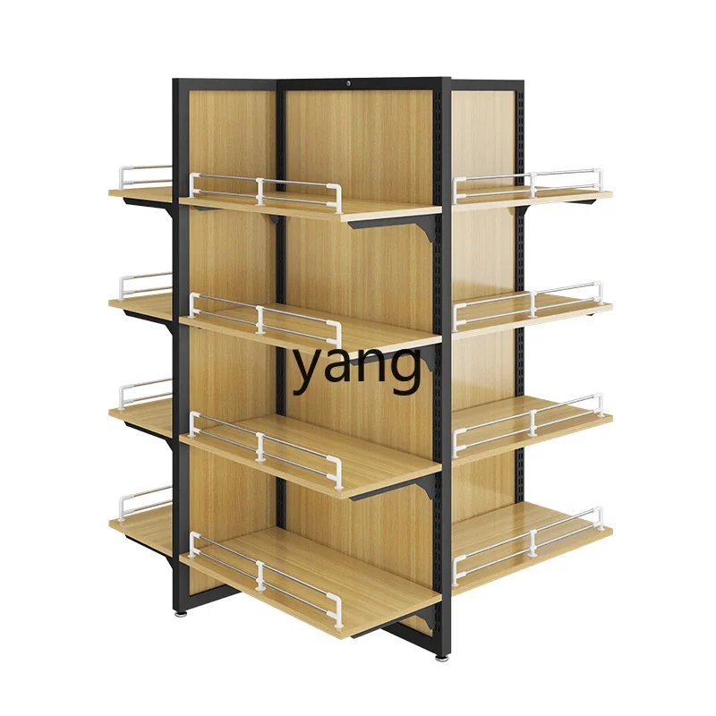 LH supermarket convenience store stationery store four-sided display rack multi-sided movable promotional display rack