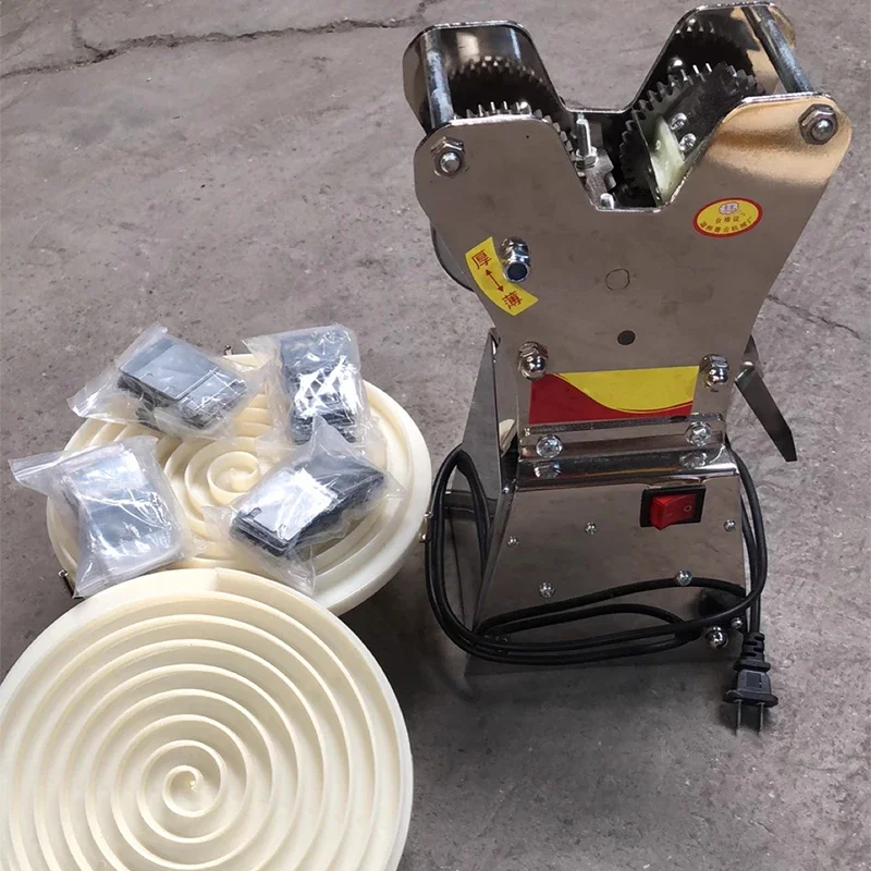 Máquina de láminas de masa para el hogar, máquina de láminas de masa eléctrica multifuncional, máquina comercial de láminas de masa