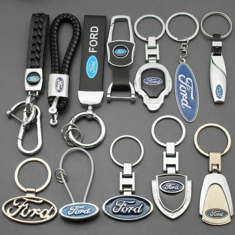 

3DM металлический/кожаный автомобильный брелок, значок, эмблема для Ford Fiesta Focus MK2 Mondeo Kuga Galaxy C-Max S-Max, брелок для ключей, кольца, аксессуары