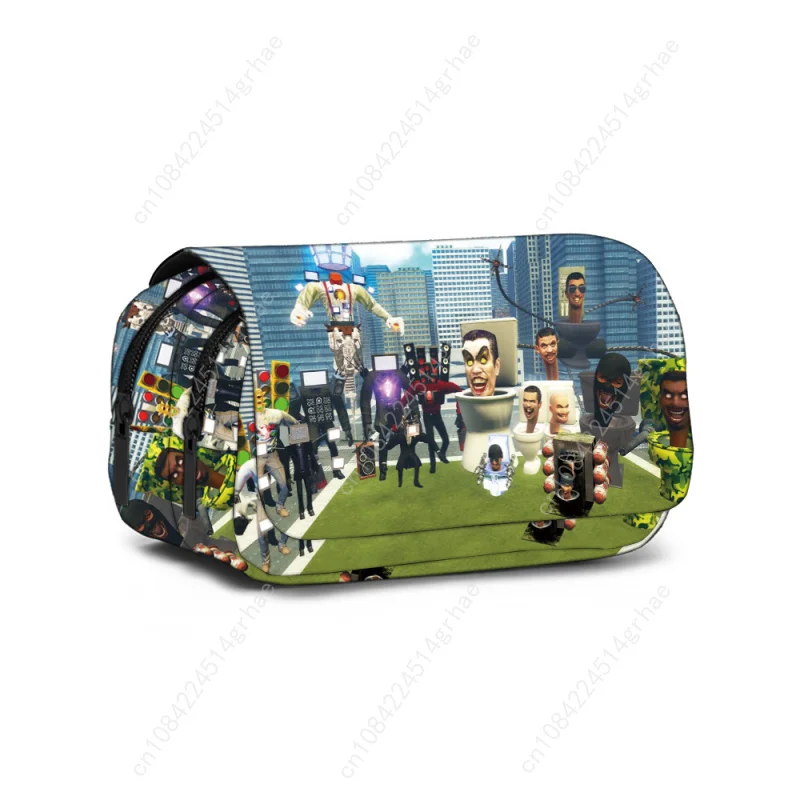 Piórnik Skibidi Toilet, gadżet do gry, pudełko na ołówki, piórnik szkolny, piórnik dla chłopców, anime, kreskówka, mochila, zabawki dla dzieci, prezenty