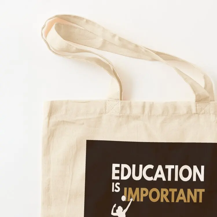 Education Is Important But Netball Is Importanter, Netball Quote, Netball Design, Funny Tote Bag