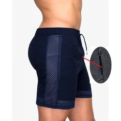 Shorts esportivos elásticos para treinamento de fitness na praia, safra aberta, sprint, shorts esportivos, calças de praia, selvagem, transfronteiriço, novo, verão