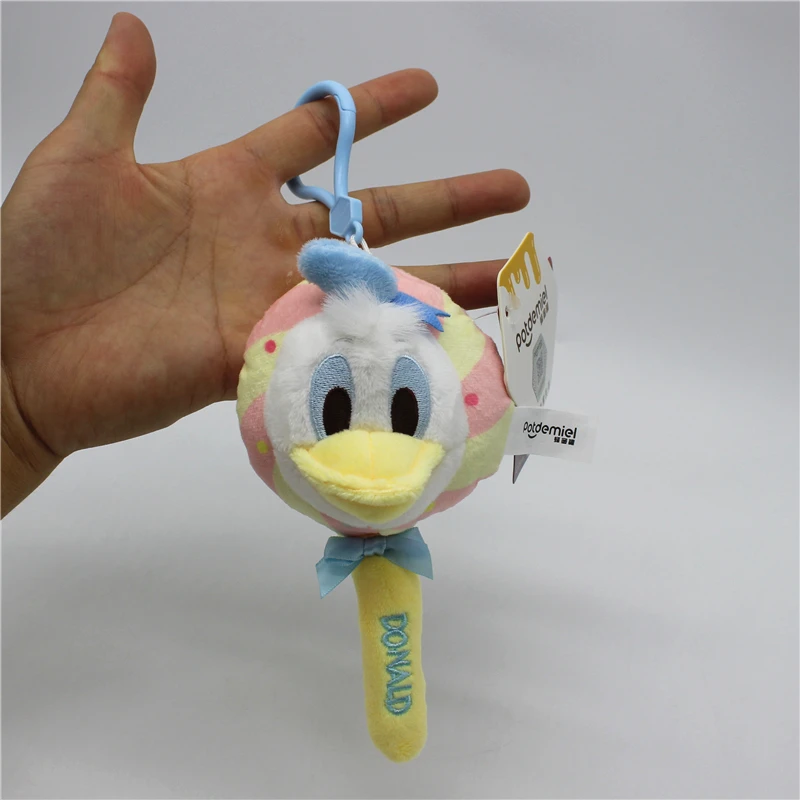 1piece Disney lollipop Donald duck plush Doll Donald duck Pendant Cartoon key chain Donald Duck stuffed  toys