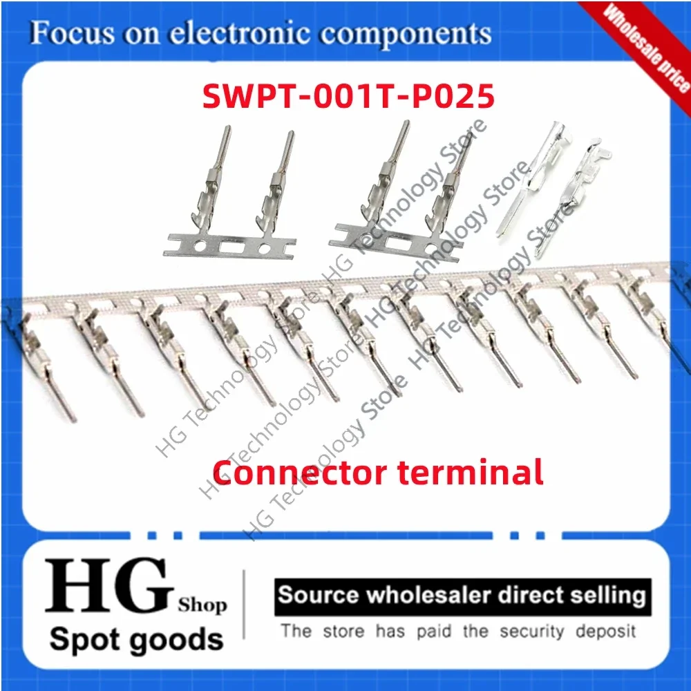 

100Pcs/Lot Original new SWPT-001T-P025 Waterproof connector terminal 22-26AWG pin SWPR-001T-P025 connector terminal