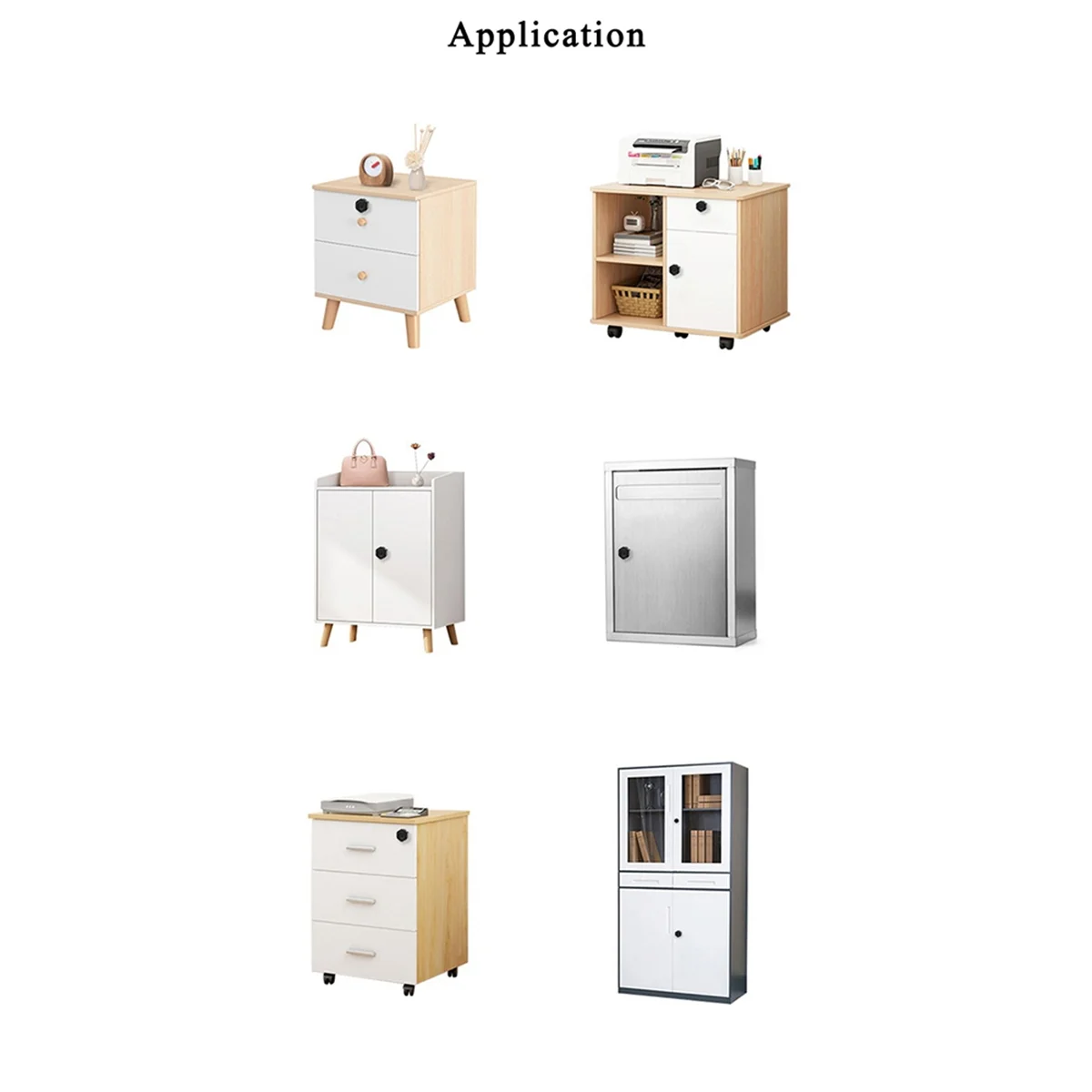 Y14ATuya SmartLife APP Remote Control Smart Fingerprint Cabinet Drawer Strongbox Mailbox Electric Lock Silver L20mm