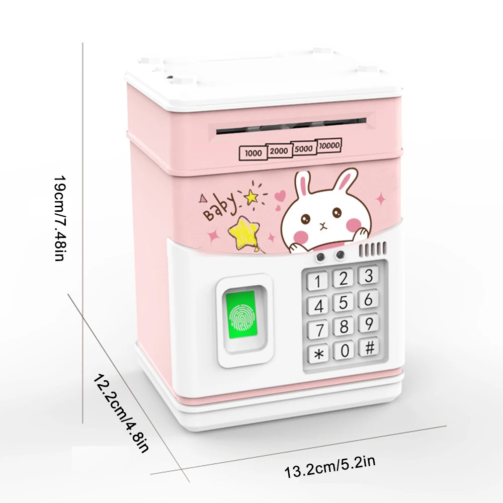 محاكاة بصمة البنك الخنزير الموسيقى التلقائي المال المتداول ATM كلمة المرور صندوق التوفير جرة هدية لعبة هدية عيد الميلاد