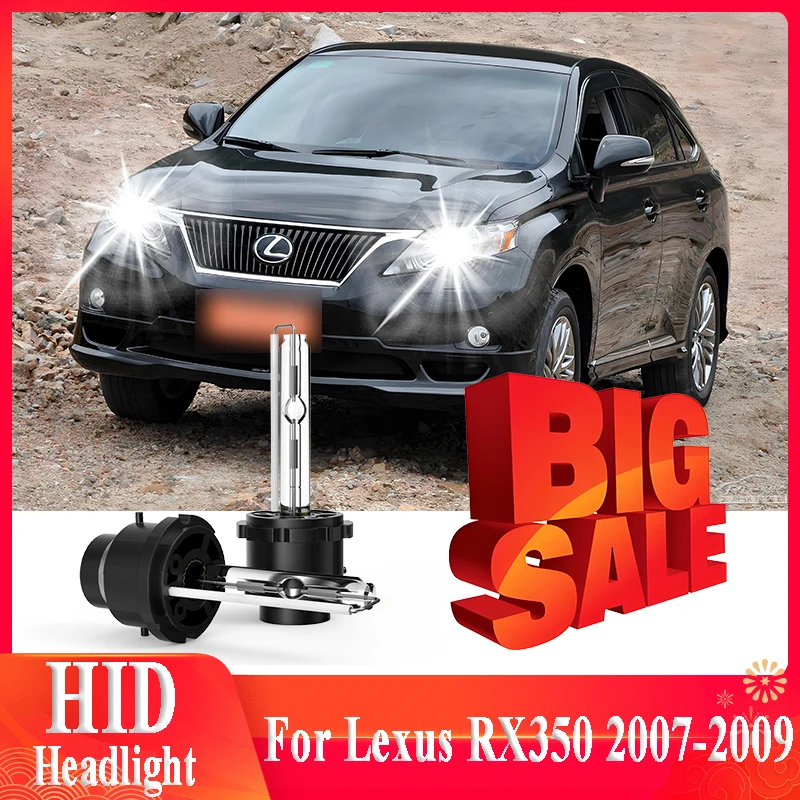 

2PCS D2S 35W 6000K White Xenon HID Headlight Replacement Low Beam Bulb Super Bright For Lexus RX350 2007 2008 2009 Headlamp