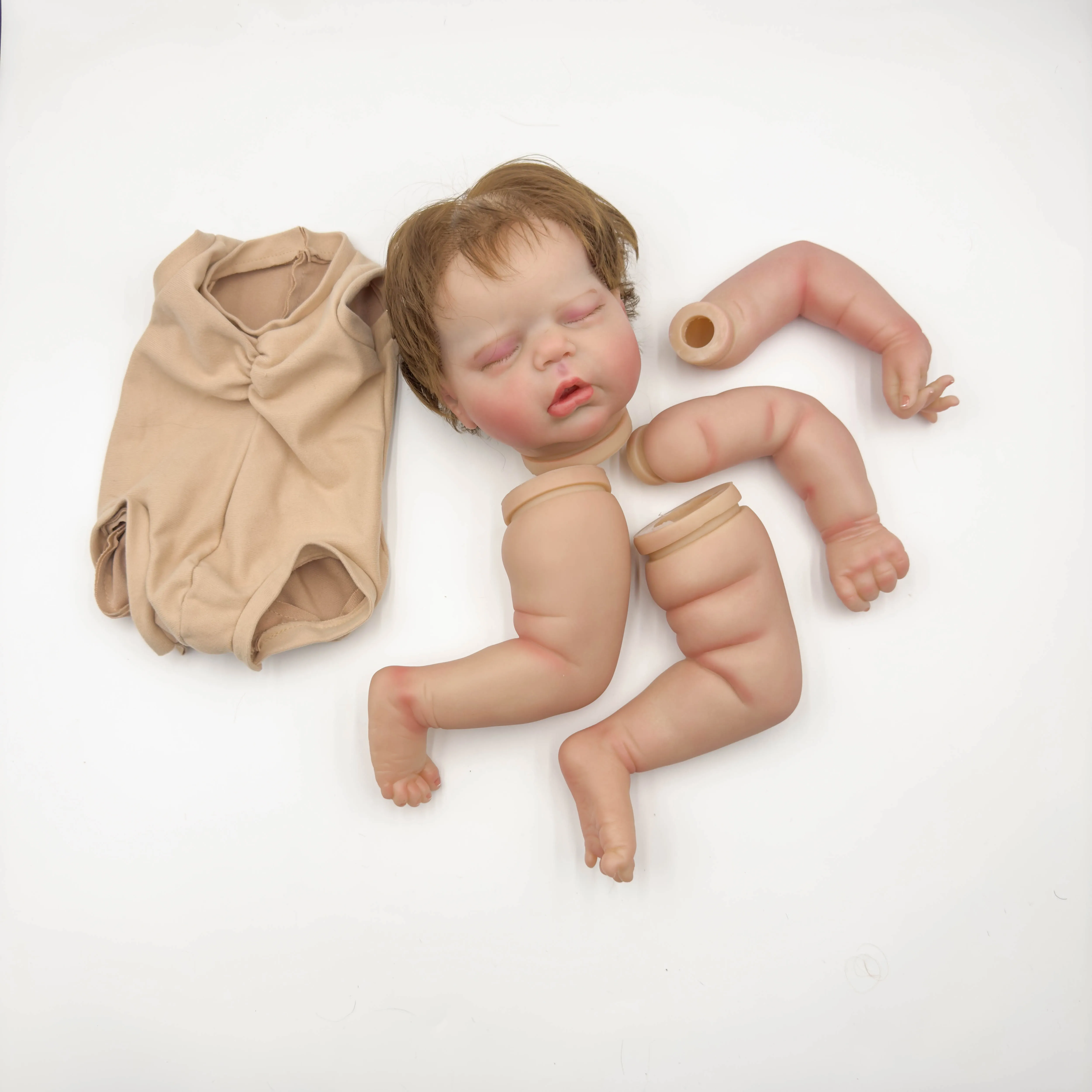 

NPK 22inch Alexis Reborn Doll Kit - Lifelike Baby Doll Parts with Hand Rooted Hair - DIY Unfinished Painted Doll Toy