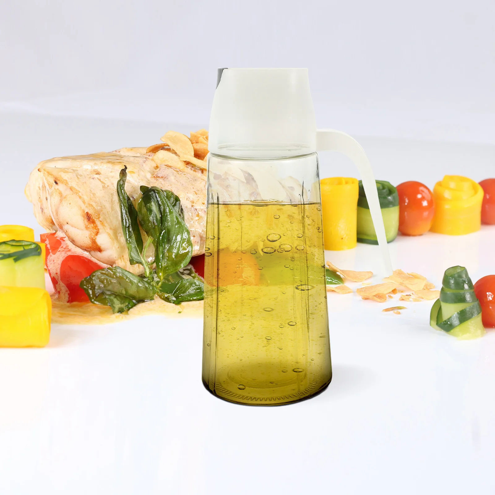 

Automatic Opening Oil Bottle Transparent Multi-Function Kitchen Vinegar Oil Soy Sauce Dispenser Portable Household