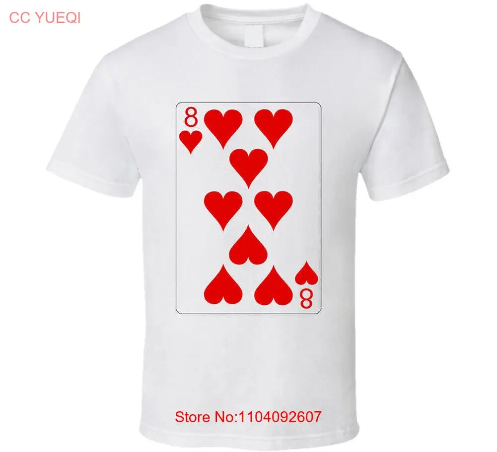 

Eight Of Hearts Playing Card Group Halloween Costume T Shirt