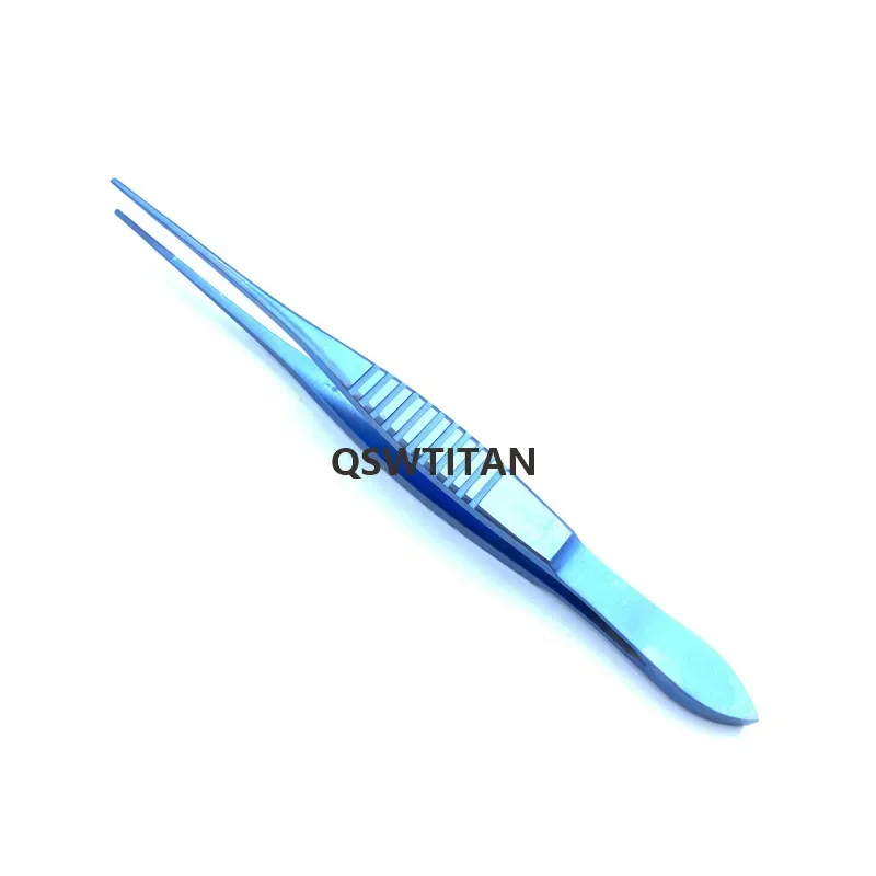 Pinza Bishop-Harmon in titanio Punte seghettate da 0,5 mm Strumento oftalmico doppia palpebra