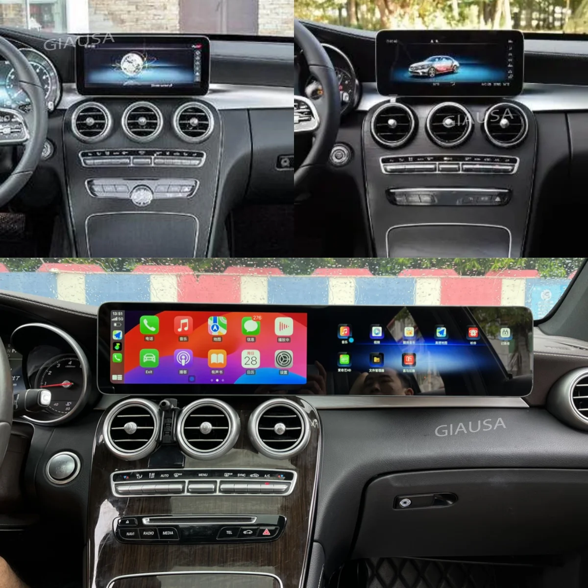

Android Screen Car Radio Digital For Mercedes Benz C Class GLC W205 2015-2024 NTG 5/5.5/6 GPS Multimedia Player Auto Stereo