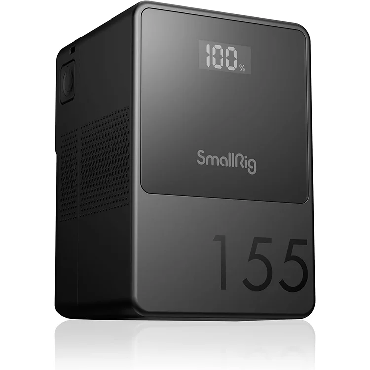 

Small Rig V Mount Battery VB155 10500mAh 155Wh 14.8V Support 65W PD USB-C Fast Charger V-Mount Battery with D-TAP USB-A - 3581