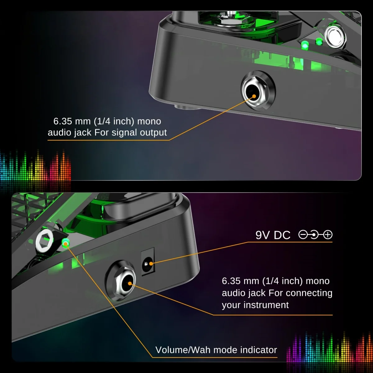 حجم MP-1/دواسة وا: التناظرية النقية والتحكم في مستوى الصوت النشط/23 ° سفر واسع/مؤشر LED/الميزات دواسة مغو محمية RM #4