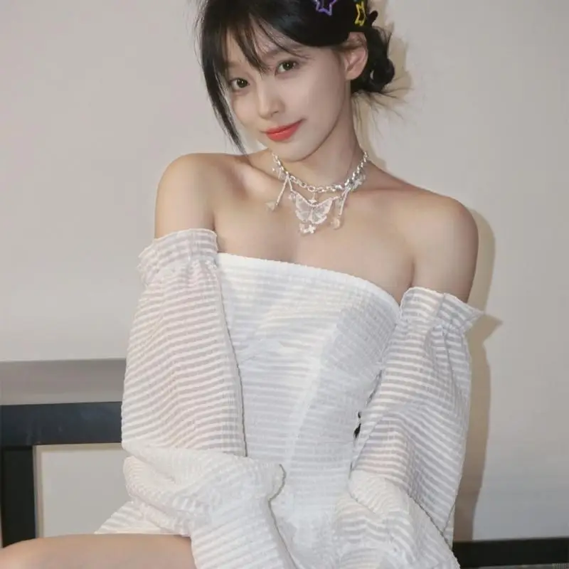 Longues pompons chaîne y2k