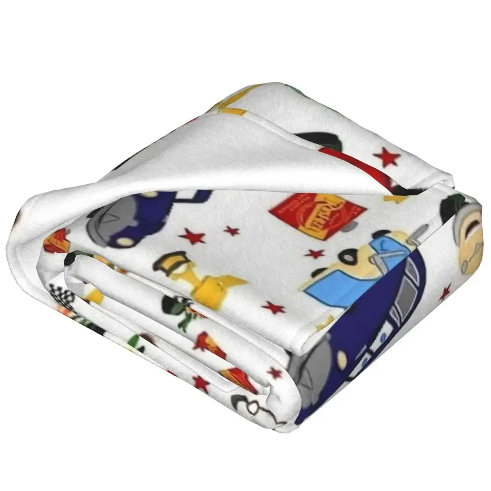 Life Is A Highway Lightning McQueen coperta velluto stampa auto traspirante coperta Super calda per divano letto peluche trapunta sottile