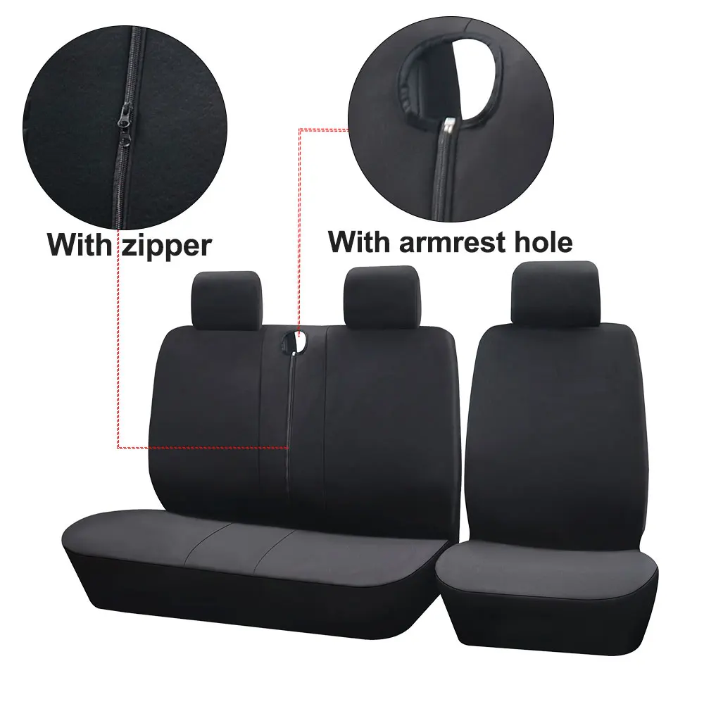 2+1 Van Truck Seat Covers Fit Universal Transporter/Van For Peugeot Boxer 250 For Gazelle 3302 For Sprinter 02 For Citroen Jumpy