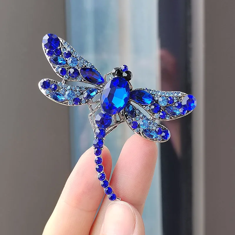 Retro Animal Brooch 1pc Enamel Dragonfly Pin Fashionable Scarf Coat Decoration for Home Outdoor Travel Office Gift Non Slip