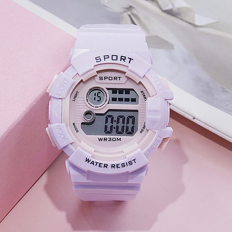 Kids Electronic Watches Color Luminous Dial Couple Watches Multi Function Luminous Aalarm Clocks Watch for Boys and Girls