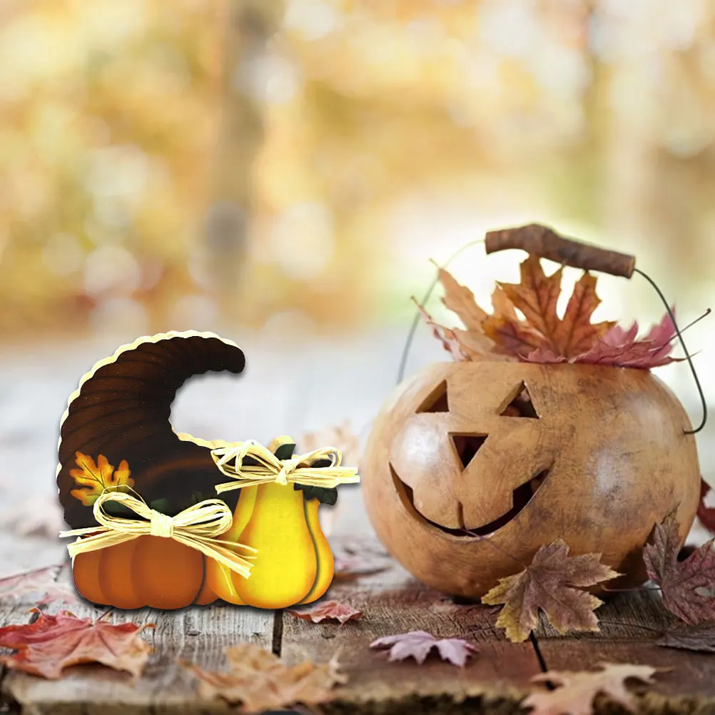 

Wooden Pumpkin Ornaments Unique Stylish Decorations for Home Tabletop Fall Crafts Thanksgiving Holiday Display Long Life