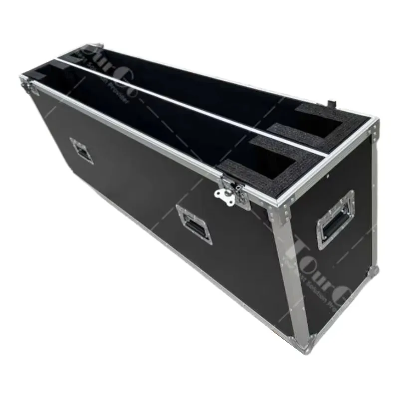 65 Inch 2In1 Tv Flight Case Customized Double Led Lcd Screen Plasma Tv Flight Case for Travel and Protection