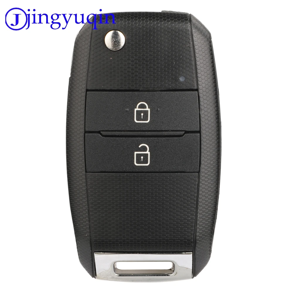 Jingyuqin 2 Tombol Kunci Lipat Mobil Remote Control Baru 434MHZ ID60Chip untuk Kia Picanto 2015 Model: DD2TX1307-TA 95430-H0500