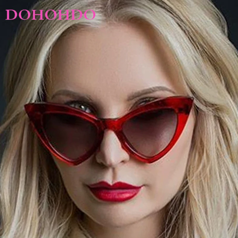 

Trend Cool Personality Triangle Sexy Cat Eye Women Sunglasses Brand Design Men Sunglass Drive Travel Female Eyewear UV400 Lentes