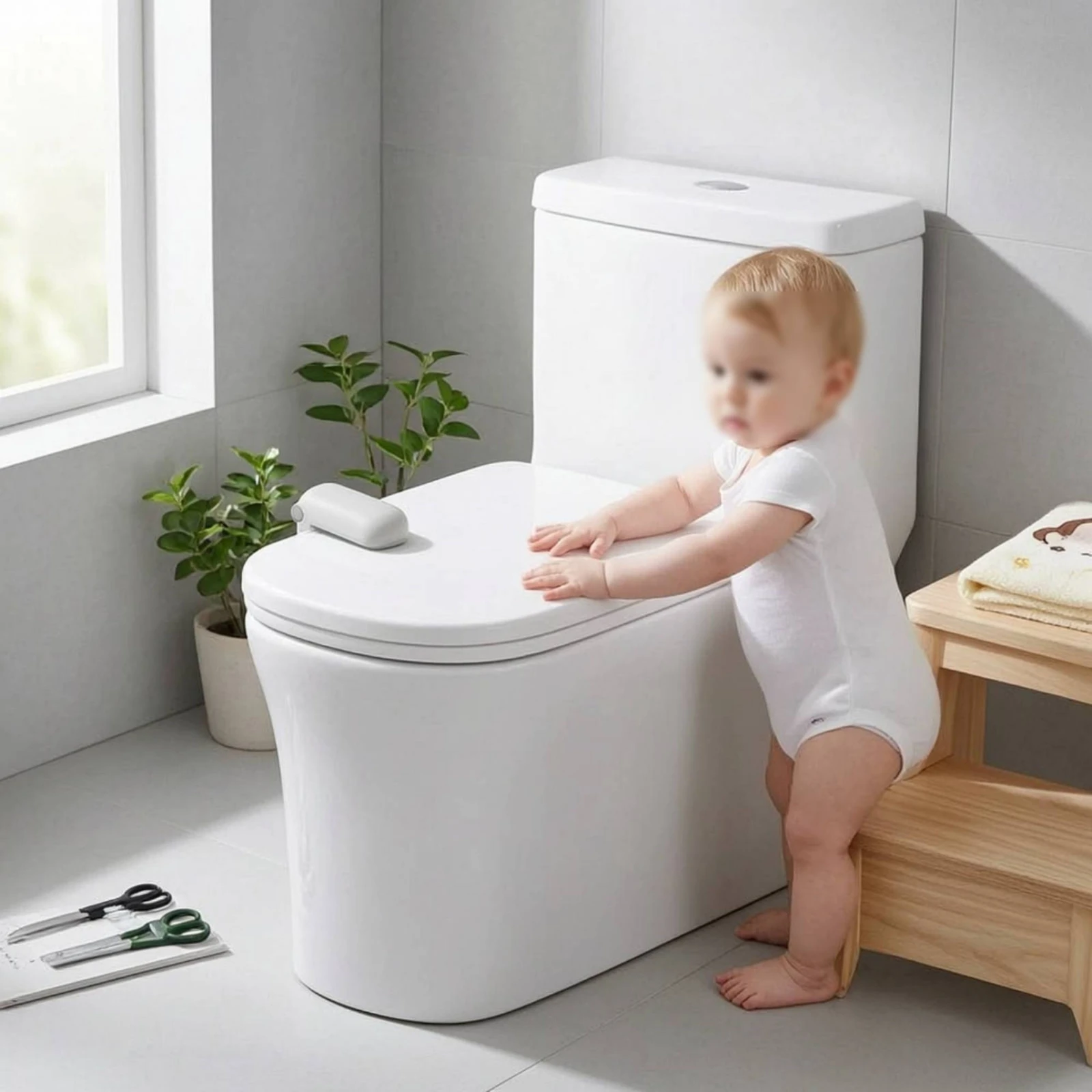 Home Bathroom With Two Toilets - Kunci Pengaman Dudukan Toilet Dua Tombol,