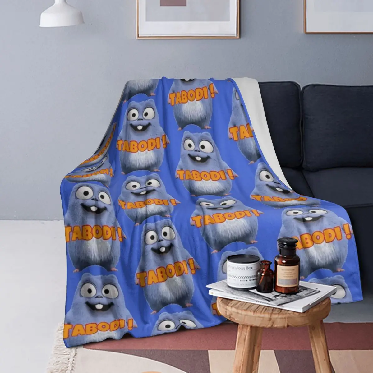 

Grizzy And The Lemmings Blankets Soft Warm Flannel Throw Blanket Cover for Bed Living room Picnic Travel Home Couch