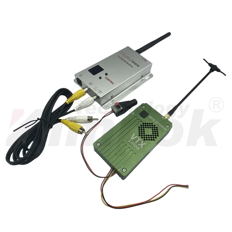 2.4G 10W FPV VTX VRX Ultra طويلة المدى نقل الصوت والفيديو بدون طيار جهاز إرسال الفيديو AV المرسل