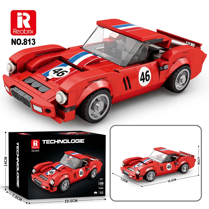 Hot 2024 MOC Technique Car City Speed Champion Sports Racing Car Building Blocks Carro Rennau Voiture Vehicle Toys Gift