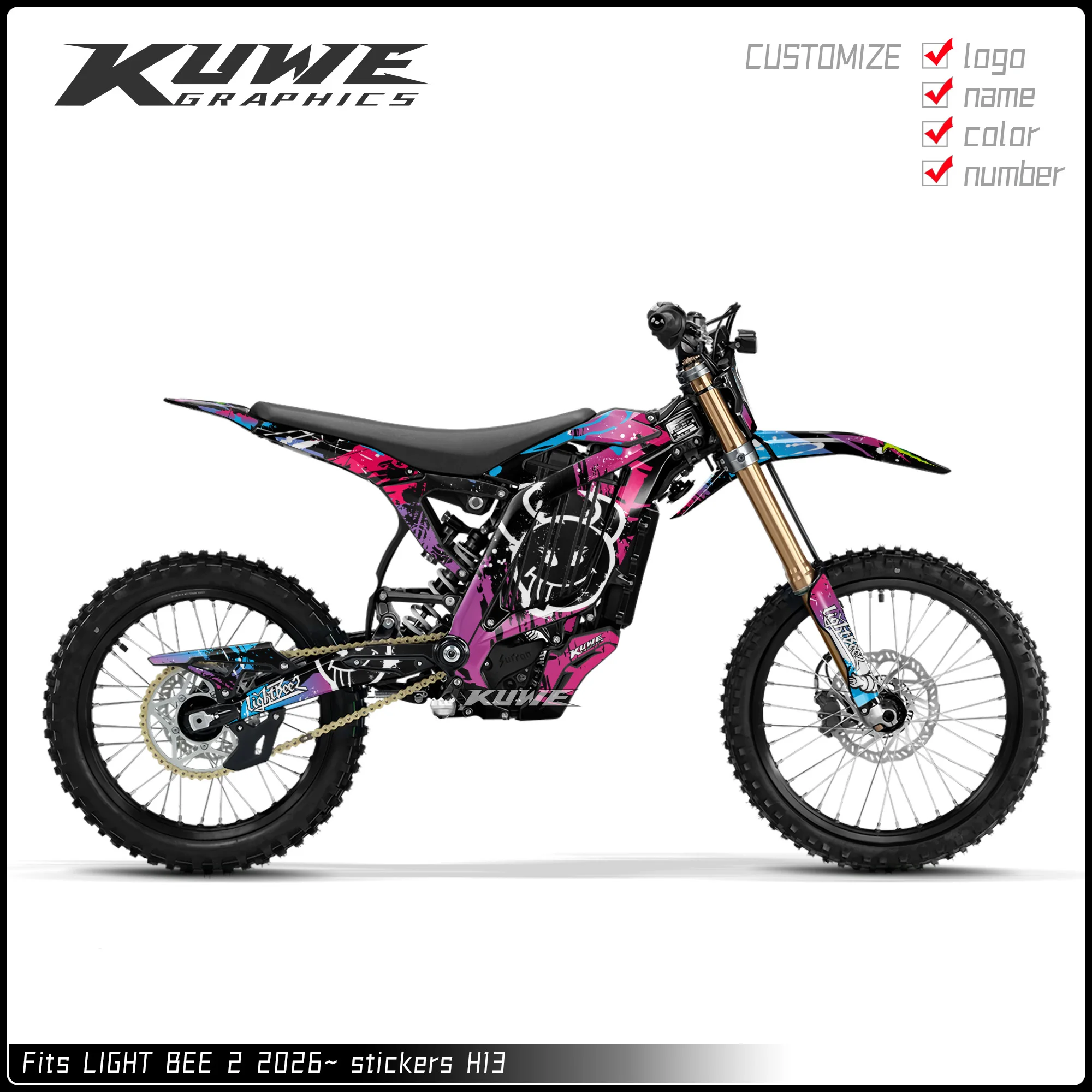 Suitable for Surron Light Bee2 Graphics Kit Decals Kit Sticker