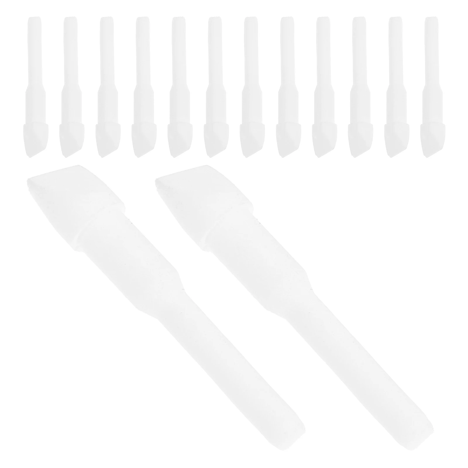 

100 Pcs Watercolor Pen Replacement Heads Markers Nibs Painting Thick White Refillable Soft Tips Multiple Compatible