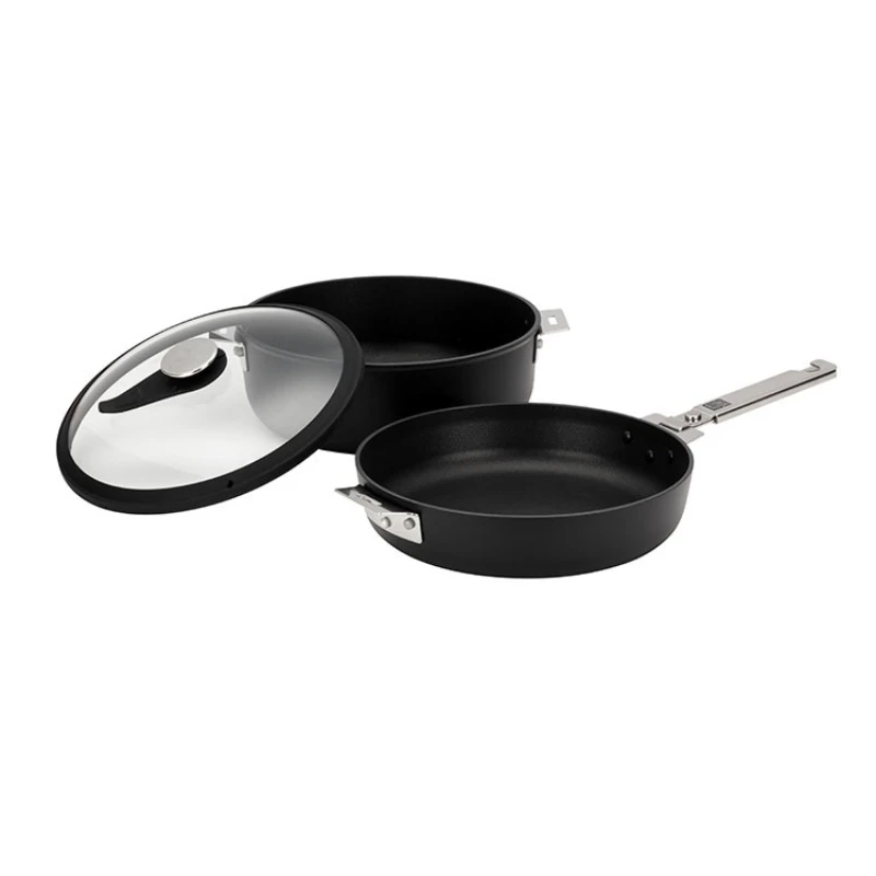 Outdoor household aluminum alloy large-capacity set pot combination wok cooking pot CS-026/019