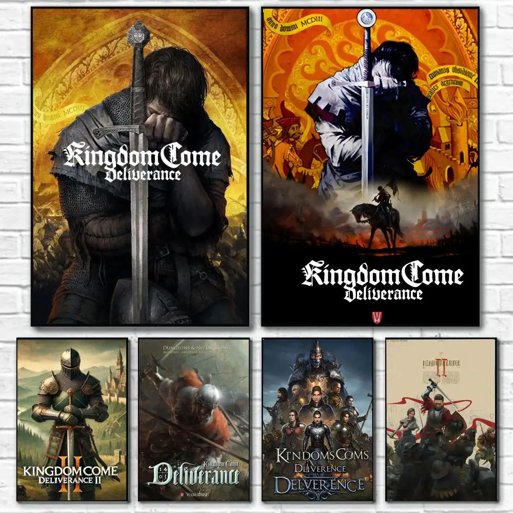 

Постер Kingdom Come Deliverance, декор для стен комнаты, водонепроницаемые наклейки для украшения дома, бара, спальни